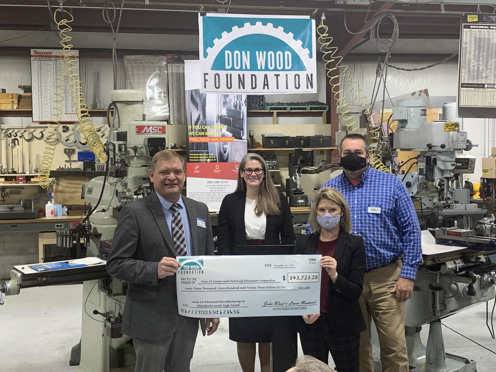 Superintendent accepts check on district's behalf