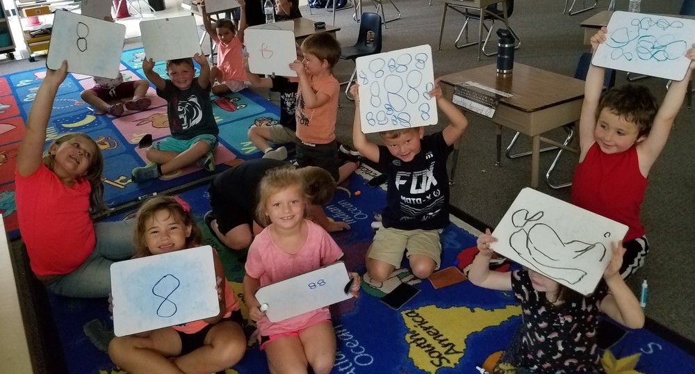Kinders showing signs of 8
