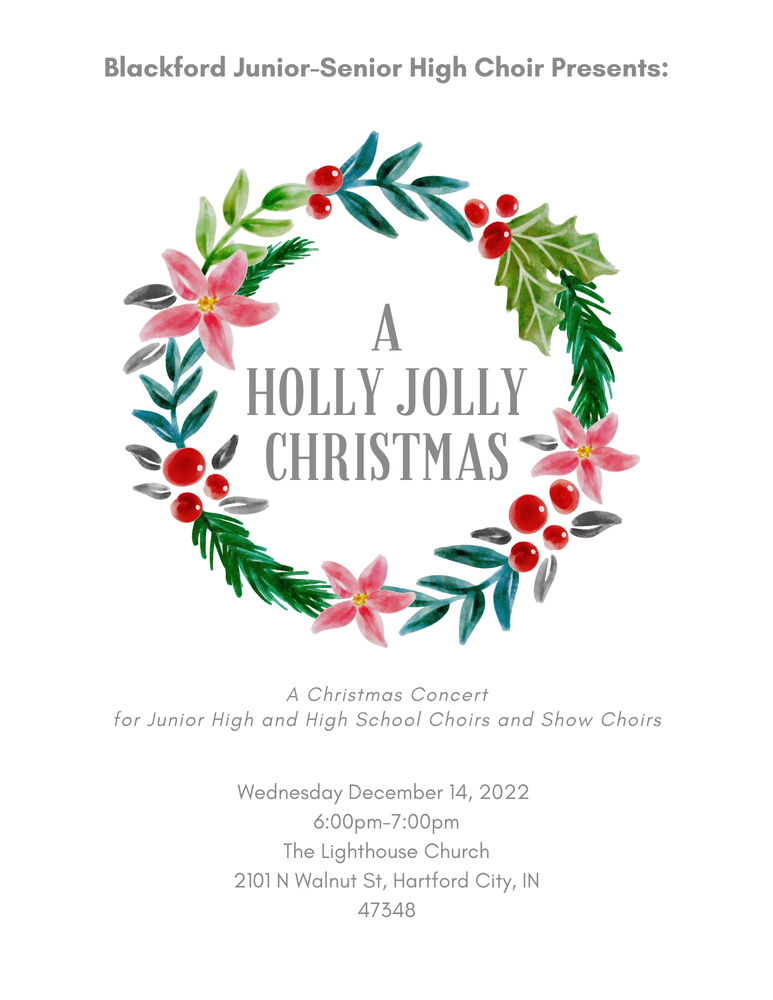 Christmas Choral Concert Flyer
