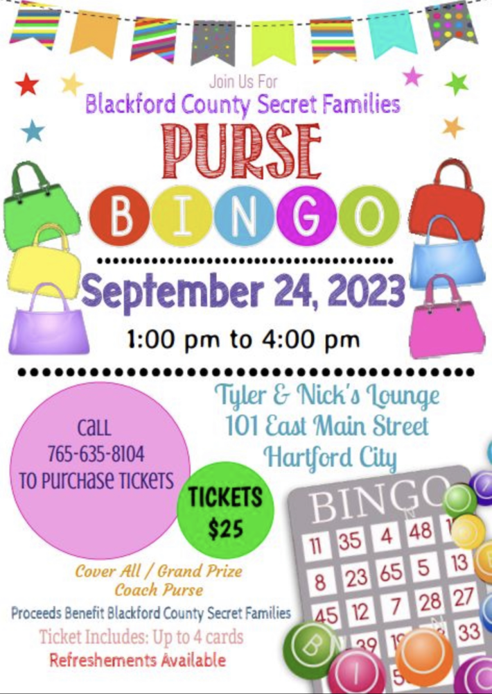 Purse Bingo Flyer