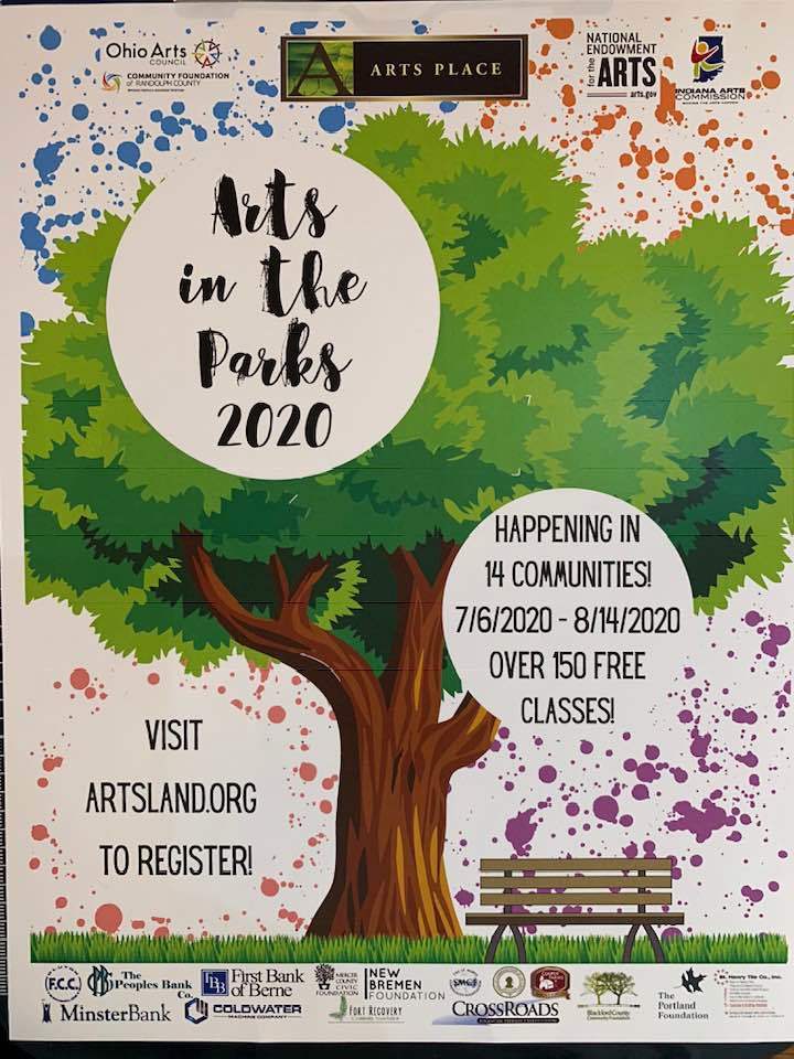 Arts in the Park flyer