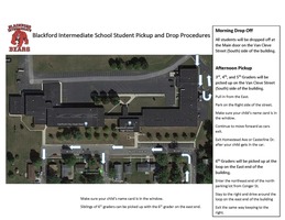 Blackford Intermediate School shares student pick-up and drop-off procedures