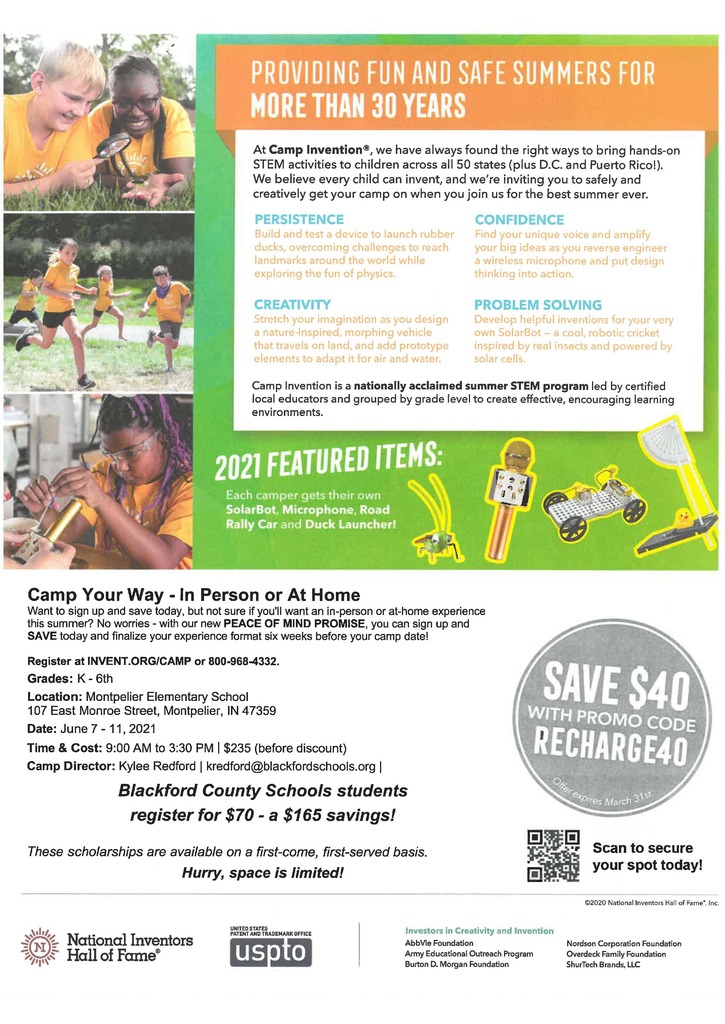 Camp Invention Flyer