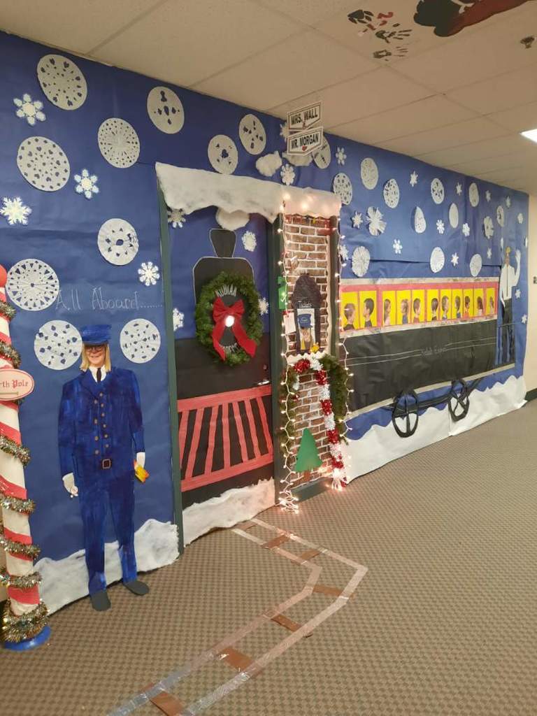 Polar Express door decorations