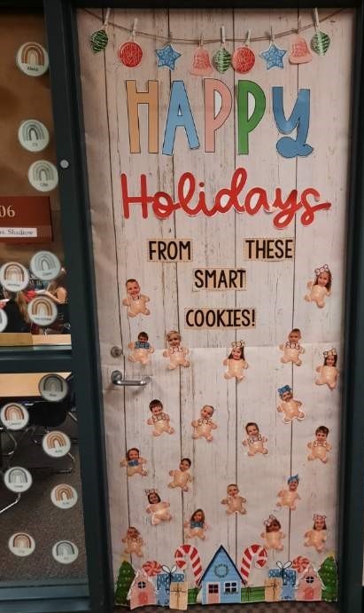 Smart Cookies door decoration