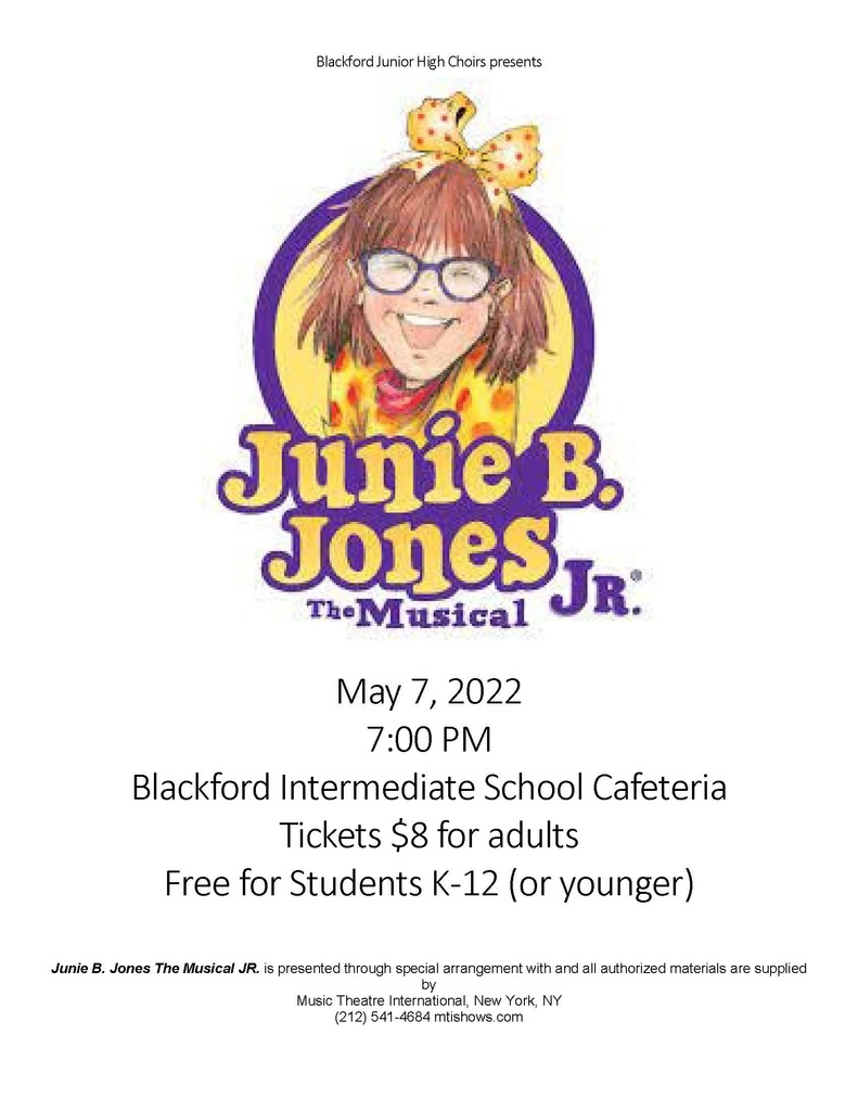 Junie B Jones flyer