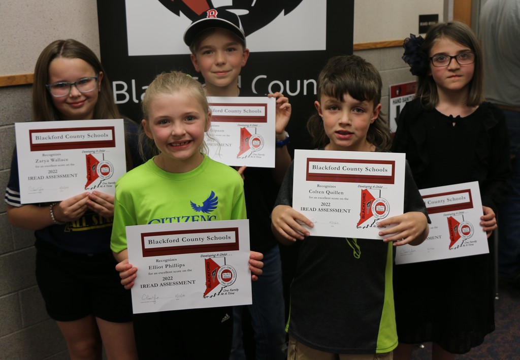Students who received a perfect score on IREAD