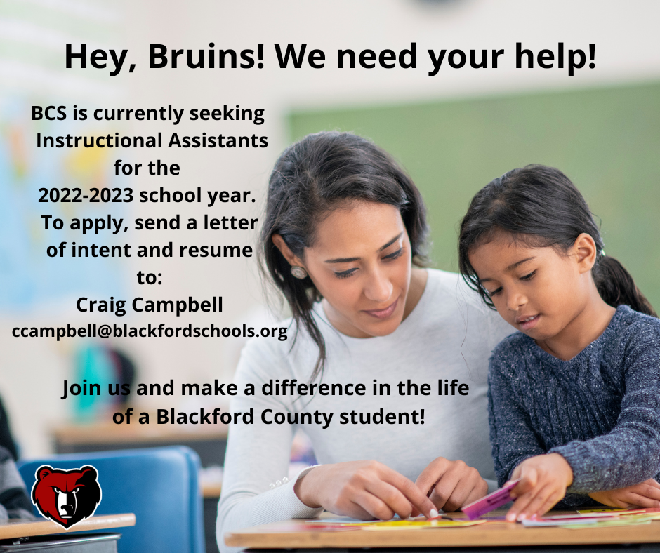Instructional Assistant ad