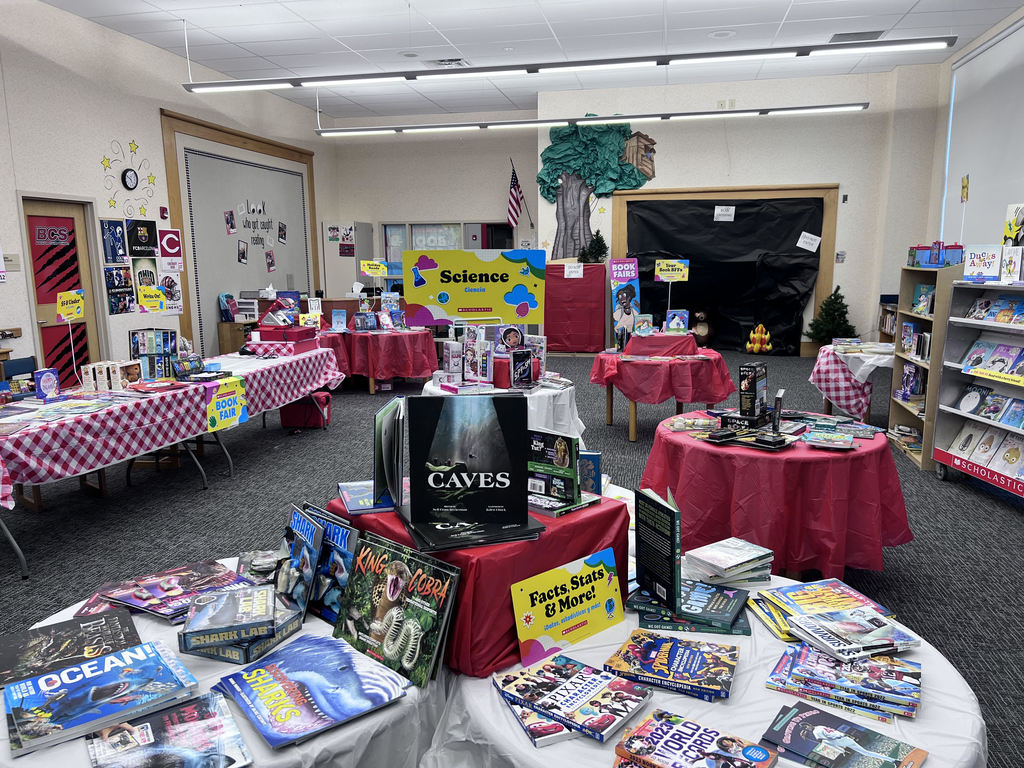 close up look of the book fair at BPS