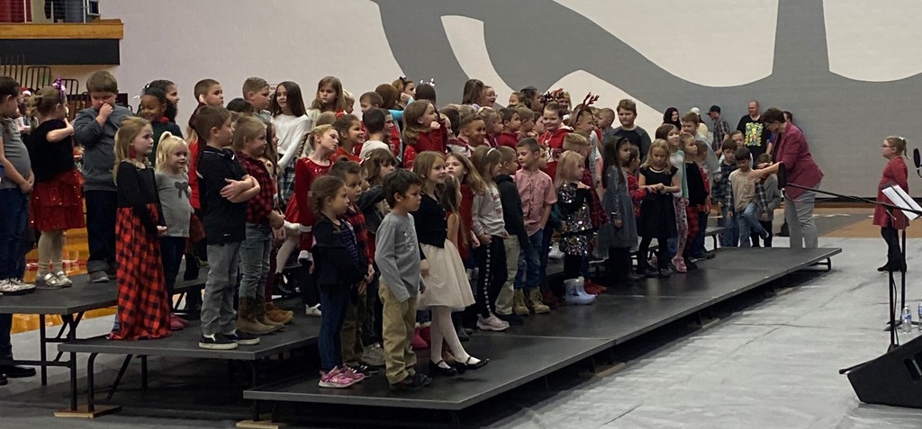 BPS students get ready to perform during the Holiday Concert