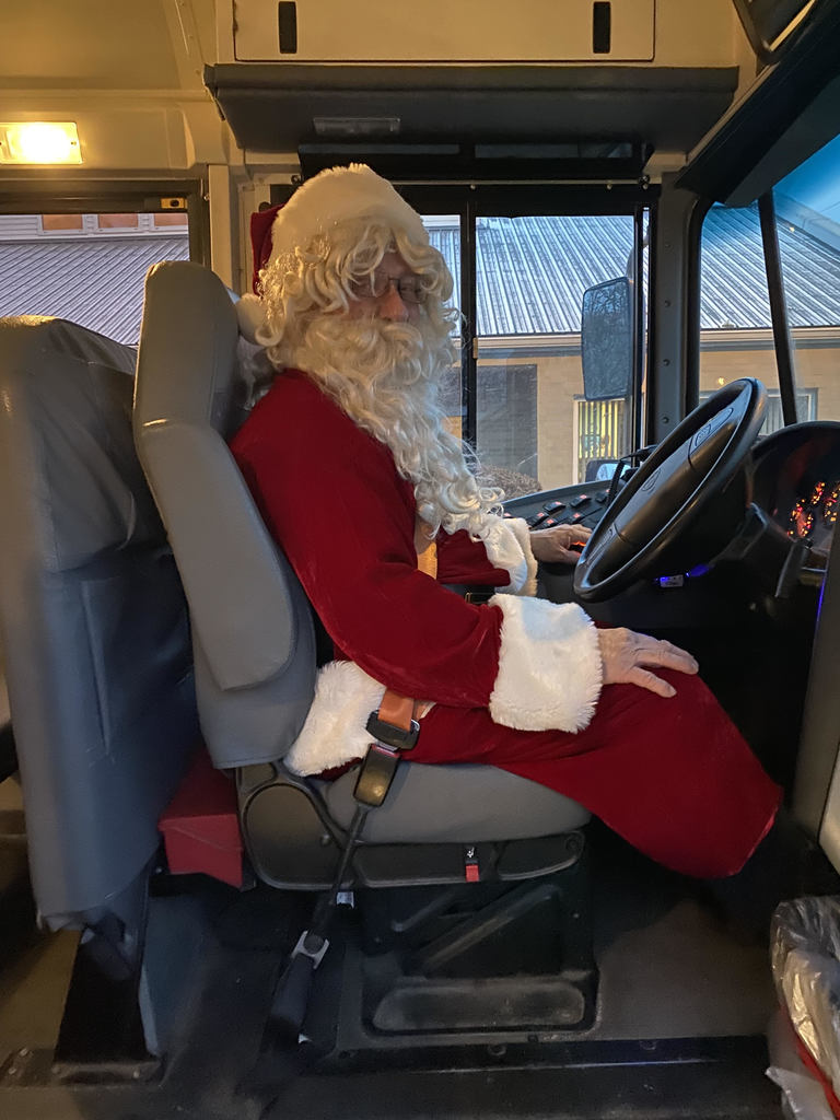 Santa Ted on Bus 217