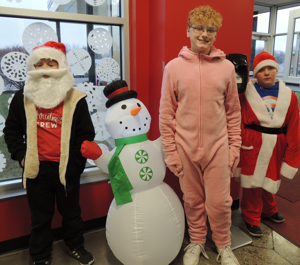 BIS students dressed up for the holidays