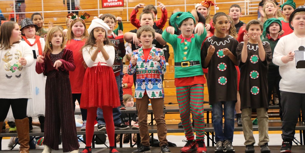 Students perform during BIS Christmas program