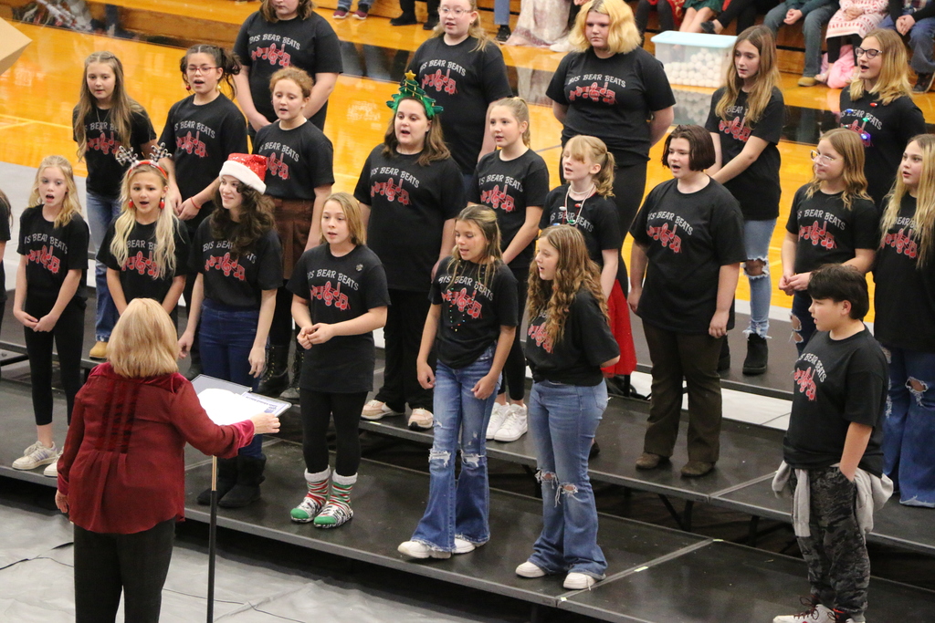 Students perform during BIS Christmas program