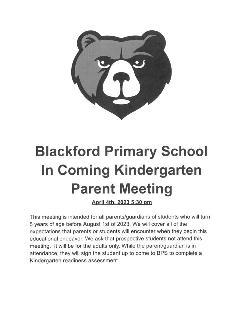 BPS kindergarten meeting