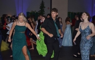 Students dancing at prom