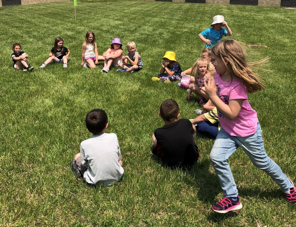 First graders play games during the BPS Field Day