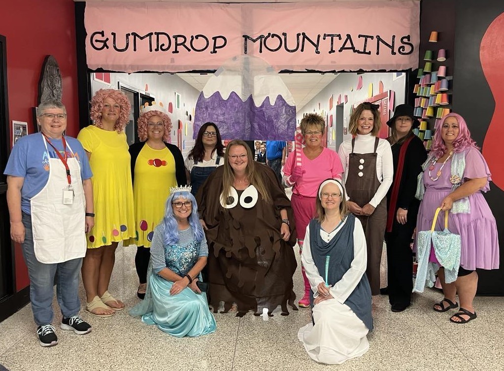 BJSHS staff dresses up for Homecoming as Candyland characters