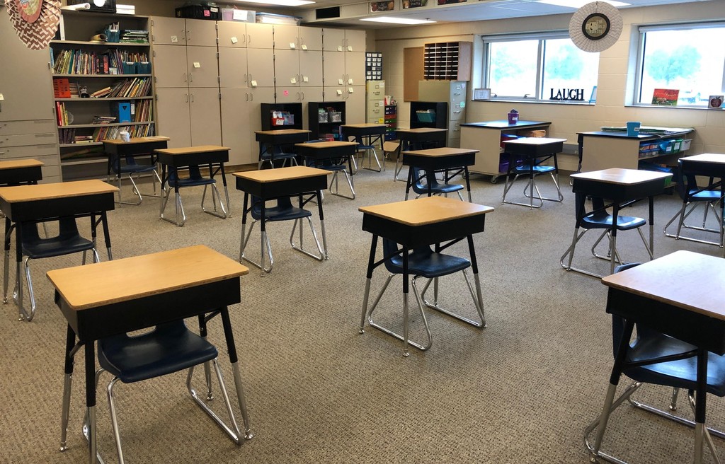 Empty 3rd grade classroom